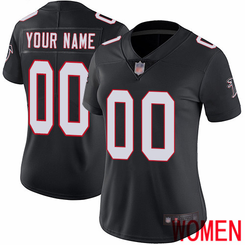 Limited Black Women Alternate Jersey NFL Customized Football Atlanta Falcons Vapor Untouchable->customized nfl jersey->Custom Jersey